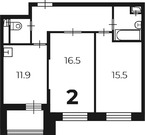 Москва, 2-х комнатная квартира, ул. Обручева д.5, 21545850 руб.
