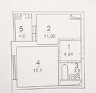 Москва, 1-но комнатная квартира, ул. Синявинская д.11 к7, 6100000 руб.