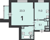 Москва, 1-но комнатная квартира, Малая Тульская улица д.55к1, 18195450 руб.