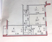 Раменское, 3-х комнатная квартира, ул. Дергаевская д.д.24, 7600000 руб.