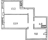 Реутов, 1-но комнатная квартира, Реутовских ополченцев д.14, 9700000 руб.