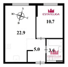 Ильинское-Усово, 2-х комнатная квартира, Заповедная улица д.14, 50000 руб.