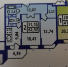 Долгопрудный, 2-х комнатная квартира, Старо Дмитровское шоссе д.15, 5400000 руб.