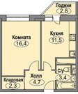 Домодедово, 2-х комнатная квартира, Лунная д.31 к1, 3300000 руб.