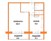 Москва, 1-но комнатная квартира, Солнцевский пр-кт. д.23 к2, 4900000 руб.