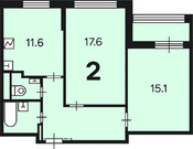 Москва, 2-х комнатная квартира, Симферопольский проезд д.дом 7, корпус 1, 19470000 руб.