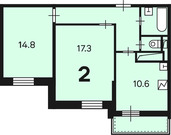Москва, 2-х комнатная квартира, ул. Паперника д.дом 12А, 15564150 руб.