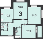 Москва, 3-х комнатная квартира, ул. Шушенская д.5, 18747390 руб.