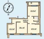 Апрелевка, 3-х комнатная квартира, ул. Горького д.25, 7850000 руб.