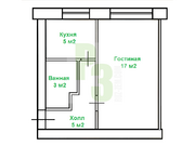 Руза, 1-но комнатная квартира, Волоколамское ш. д.3, 2200000 руб.