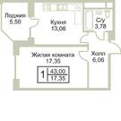 Раменское, 1-но комнатная квартира, Крымская д.5, 2950000 руб.