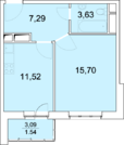 Пироговский, 1-но комнатная квартира, ул. Советская д.8, 3410080 руб.