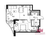 Москва, 1-но комнатная квартира, Чкаловский бульвар д.6к1, 38150000 руб.