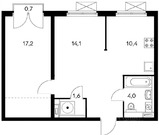 Москва, 2-х комнатная квартира, Большая Филевская д.3к2, 125000 руб.