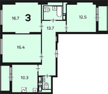 Главмосстроя, 3-х комнатная квартира, Ставропольская улица д.дом 23/1, 20003200 руб.