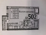 Долгопрудный, 1-но комнатная квартира, ул. Заводская д.14к1, 3900000 руб.