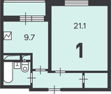 Москва, 1-но комнатная квартира, Марьина Роща, Шереметьевская улица, дом 13, корпус 1 д., 14619270 руб.