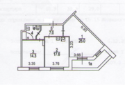 Москва, 2-х комнатная квартира, ул. Минская д.1г к1, 39900000 руб.