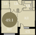 Москва, 1-но комнатная квартира, ул. Краснобогатырская д.90, 11500000 руб.