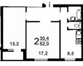 Зеленоград, 2-х комнатная квартира, ул. Филаретовская д.к1131, 5500000 руб.