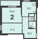 Москва, 2-х комнатная квартира, Волгоградский пр-кт. д.дом 97, корпус 3, 14025420 руб.