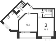 Зеленоград, 2-х комнатная квартира, Солнечная аллея д.к936, 14600280 руб.