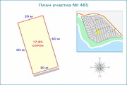 Участок 17,8 сот. у берега Истринского вдхр, центральные коммуникации, 6069000 руб.