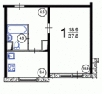 Москва, 1-но комнатная квартира, Яна Райниса б-р. д.6 к1, 5750000 руб.