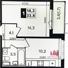 Битца, 1-но комнатная квартира, Южный бульвар д.5, 7650000 руб.