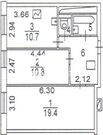 Москва, 2-х комнатная квартира, проспект Генерала Алексеева д.251, 6200000 руб.