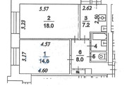 Москва, 2-х комнатная квартира, ул. Приорова д.38А, 15500000 руб.