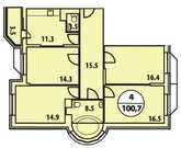 Видное, 4-х комнатная квартира, ул. Завидная д.10, 8100000 руб.