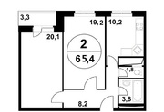 Видное, 2-х комнатная квартира, ул Ольховая д.2, 5900000 руб.