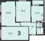 Москва, 3-х комнатная квартира, ул. Люблинская д.76к4, 21545400 руб.