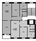 Москва, 2-х комнатная квартира, ул. Рокотова д.3 к2, 7050000 руб.