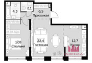 Москва, 3-х комнатная квартира, Шелепихинская наб. д.40к1, 38200000 руб.