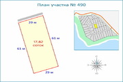 Участок 17,82 сот у берега Истринского вдхр, центральные коммуникации, 6058800 руб.