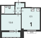 Москва, 1-но комнатная квартира, ул. Кусковская д.12/1, 10533600 руб.