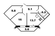 Котельники, 2-х комнатная квартира, Южный мкр. д.11, 5250000 руб.