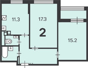 Москва, 2-х комнатная квартира, Симферопольский проезд д.дом 7, корпус 1, 19554820 руб.