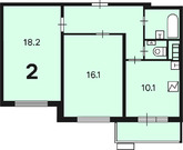 Москва, 2-х комнатная квартира, Кварцевая улица д.4к4, 12305620 руб.