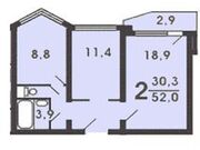 Москва, 2-х комнатная квартира, ул. Грина д.24, 9550000 руб.