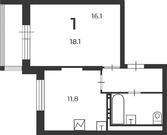 Москва, 1-но комнатная квартира, Пересветов пер. д.9, 15614220 руб.