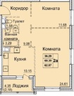 Пушкино, 2-х комнатная квартира, Набережная д.6, 4440000 руб.