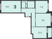 Москва, 3-х комнатная квартира, ул. Михайлова д.30Ак1, 21504460 руб.