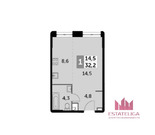 Москва, 1-но комнатная квартира, Шелепихинская наб. д.40к2, 17900000 руб.