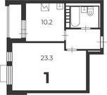 Москва, 1-но комнатная квартира, ул. Родниковая д.4А, 13887600 руб.