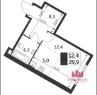 Москва, 1-но комнатная квартира, ул. Академика Волгина д.2, 20699000 руб.