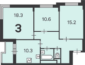 Москва, 3-х комнатная квартира, ул. Архитектора Власова д.дом 2, 28852740 руб.