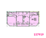 Москва, 3-х комнатная квартира, ул. Кастанаевская д.55к2, 16700000 руб.